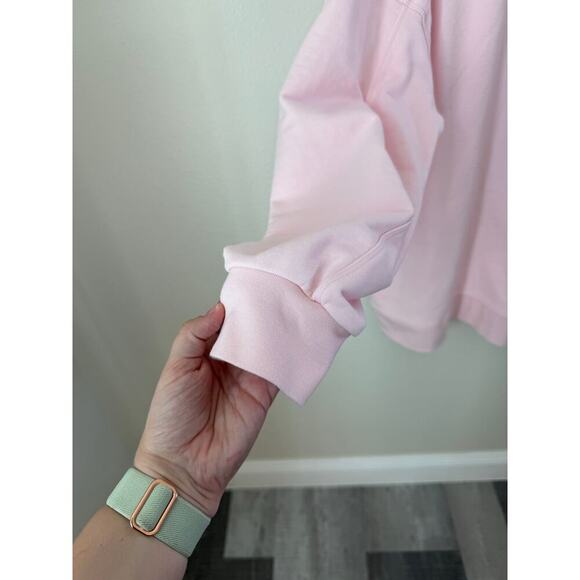 Lululemon Porcelain Pink Perfectly Oversized Crew Size Large - Picture 6 of 9